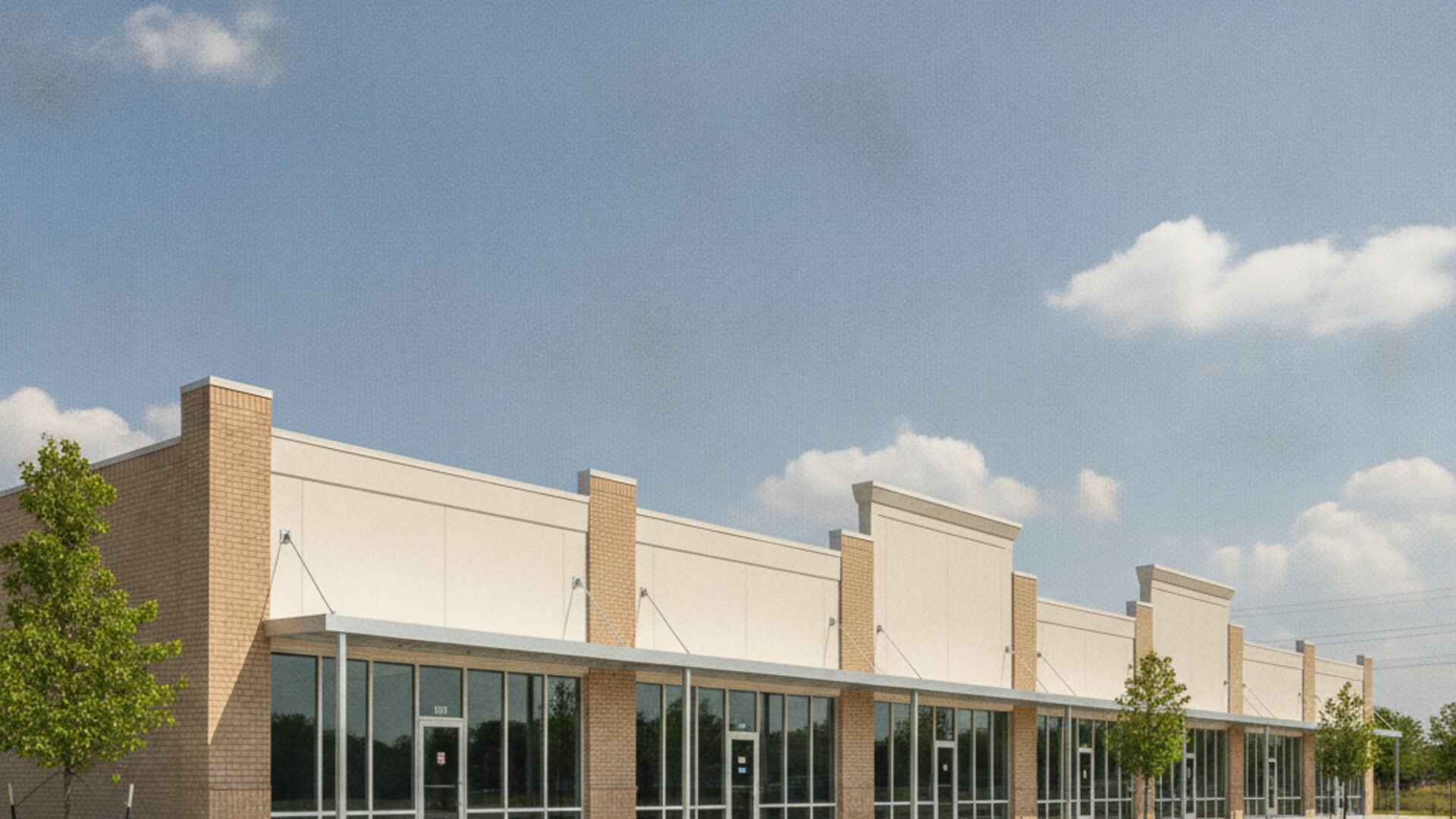 Freshly cleaned commercial retail center in Dallas–Fort Worth